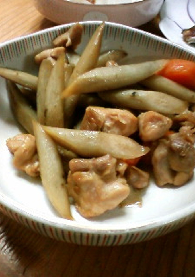 ごぼうと鶏肉のうま煮-レシピのメイン写真