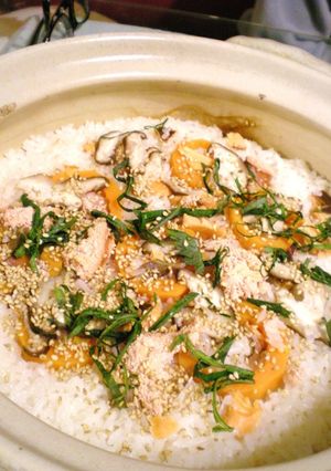 絶品★燻製たらこと豚肉de炊き込みご飯-レシピのメイン写真