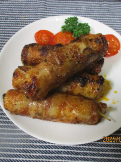 ちくわ豆苗の肉巻き😋-レシピのメイン写真