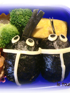 園児お弁当・カブトムシおにぎり-レシピのメイン写真