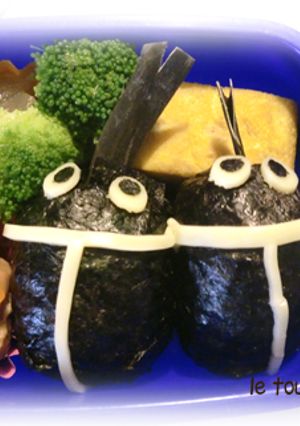 園児お弁当・カブトムシおにぎり-レシピのメイン写真