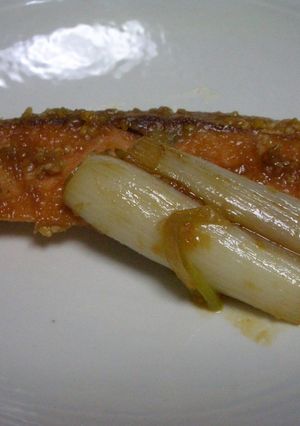鮭のねぎみそ照り焼き-レシピのメイン写真