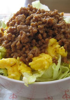 焼肉風味そぼろ丼-レシピのメイン写真