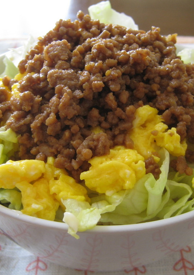 焼肉風味そぼろ丼-レシピのメイン写真