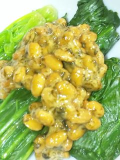 海苔が決め手☆ほうれん草on納豆-レシピのメイン写真