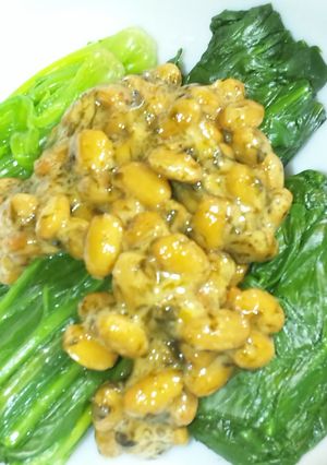 海苔が決め手☆ほうれん草on納豆-レシピのメイン写真