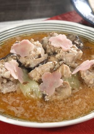 鶏とネギの酒粕蒸し【食遺産】-レシピのメイン写真