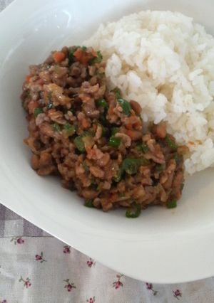 納豆やさいそぼろ-レシピのメイン写真