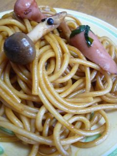 焼きそば風スパゲティー。-レシピのメイン写真
