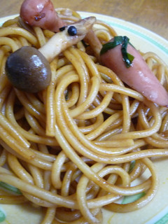 焼きそば風スパゲティー。-レシピのメイン写真