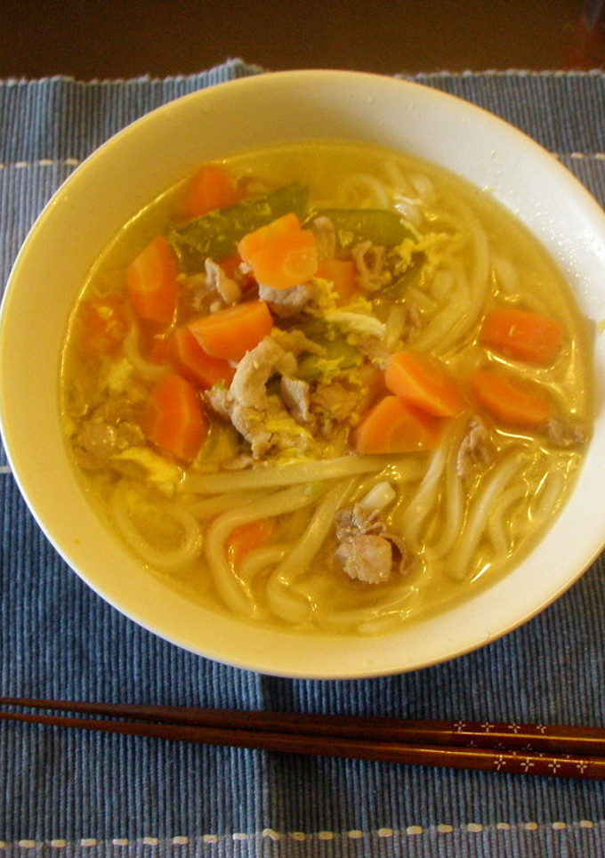 簡単！卵とじうどん-レシピのメイン写真