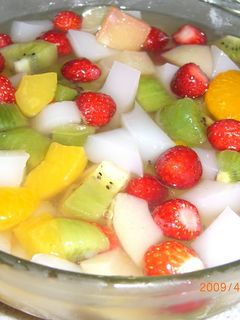 カルピス寒天入りフルーツポンチ-レシピのメイン写真