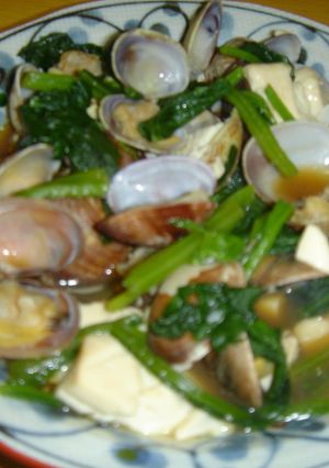 アサリと豆腐の炒め物-レシピのメイン写真