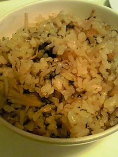 簡単♪炊込み海苔ナメタケ飯☆-レシピのメイン写真
