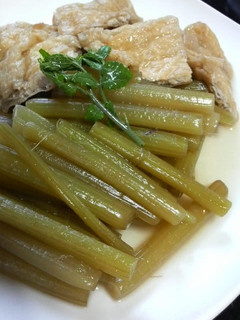 ダシがじゅわ~☆ふきと油揚げの含め煮☆-レシピのメイン写真