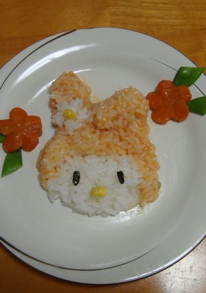 【離乳食】マイメロディプレート-レシピのメイン写真