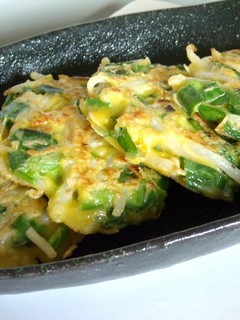 もやしとにらのお焼き♪-レシピのメイン写真