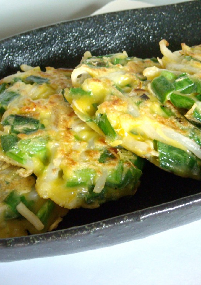 もやしとにらのお焼き♪-レシピのメイン写真