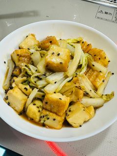 厚揚げと白菜の甘酢炒め-レシピのメイン写真
