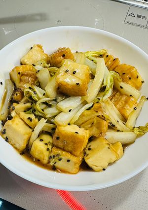 厚揚げと白菜の甘酢炒め-レシピのメイン写真