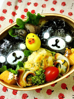 キャラ弁 まっくろ☆リラックマ?-レシピのメイン写真