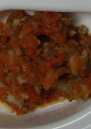 離乳食中期　☀　野菜重ね煮と鱈-レシピのメイン写真