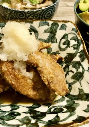 レバーの竜田揚げ　おろしポン酢-レシピのメイン写真