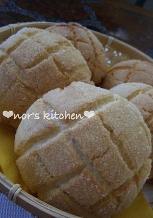 手捏ね de サクッ❤ふわぁ❤メロンパン-レシピのメイン写真