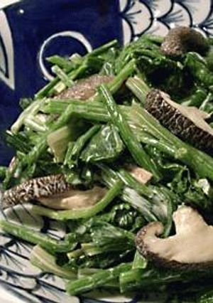 ほうれんそうと焼き椎茸の和風マヨ和え-レシピのメイン写真