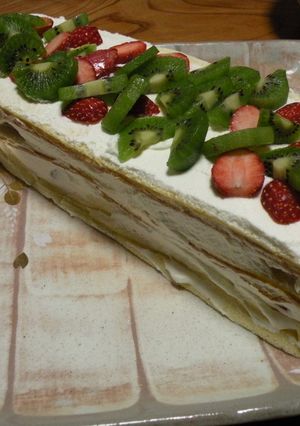 超簡単☆ロールｄｅショートケーキ-レシピのメイン写真