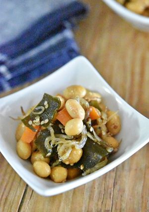 大豆とちりめんじゃこの煮物【作り置き】-レシピのメイン写真