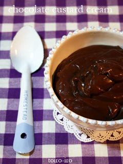 電子レンジdeチョコカスタードクリーム♪-レシピのメイン写真
