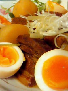 コーラでとろける豚角煮×じゃが×味玉-レシピのメイン写真