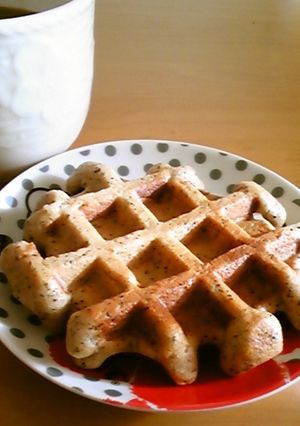 ♡簡単！ブルーベリージャムワッフル♡-レシピのメイン写真