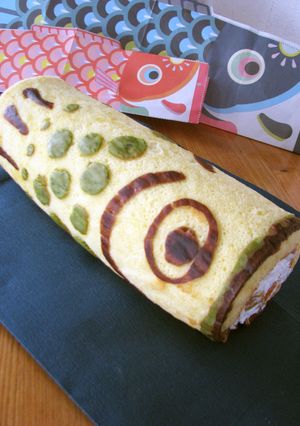 こどもの日＊こいのぼりロールケーキ-レシピのメイン写真