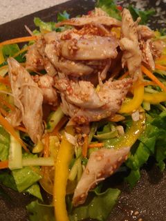 蒸し鶏の梅ごま風味サラダ-レシピのメイン写真