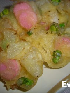 えんどう豆と新玉ねぎのかきあげ-レシピのメイン写真