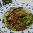 スナップえんどうと豚肉のシャキシャキ炒め