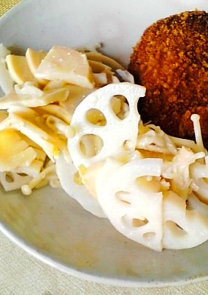 筍と蓮根のワサビマヨサラダ-レシピのメイン写真