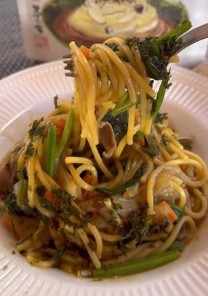 豚肉とお野菜のカレーパスタ-レシピのメイン写真