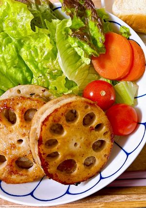 カンタン！蓮根のはさみ焼き-レシピのメイン写真