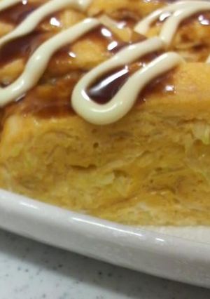 たっぷりキャベツの卵焼き-レシピのメイン写真