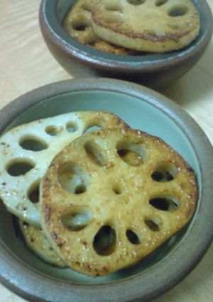 れんこんのバター醤油焼き-レシピのメイン写真