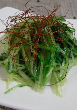 2分で完成！水菜のナムル-レシピのメイン写真