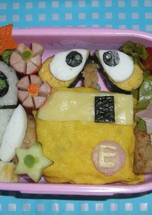 ウォーリー（ディズニー）　キャラ弁　-レシピのメイン写真