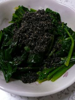 柚子こしょうポン酢でほうれん草のお浸し!-レシピのメイン写真