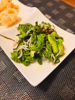 春菊とシラスの塩昆布和え-レシピのメイン写真