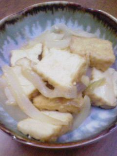 厚揚げと新玉ねぎの味噌炒め-レシピのメイン写真