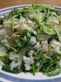 カリカリちりめんじゃこと水菜のチャーハン-レシピのメイン写真