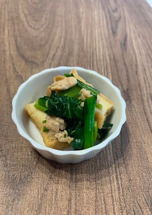 簡単副菜!小松菜のそぼろ煮★常備菜-レシピのメイン写真